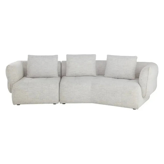 Emmeline Performance Fabric Unique Sofa - LOOMLAN - SUNPAN - Sofas & Loveseats