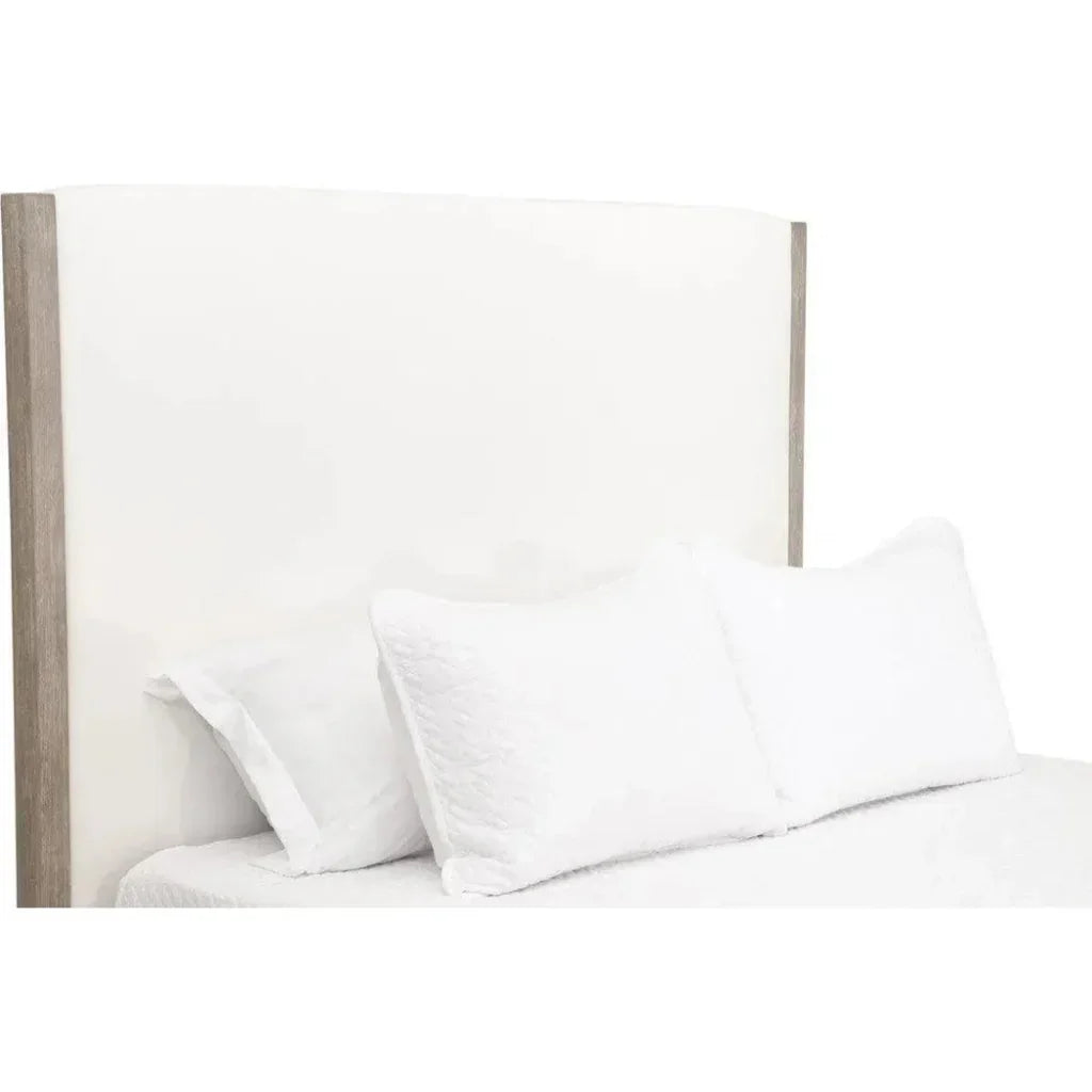 Emmett Performance Fabric White Bed - LOOMLAN - Essentials For Living - Beds
