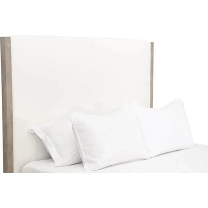 Emmett Performance Fabric White Bed - LOOMLAN - Essentials For Living - Beds