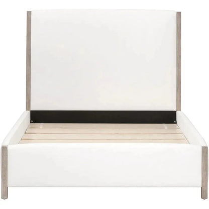 Emmett Performance Fabric White Bed - LOOMLAN - Essentials For Living - Beds