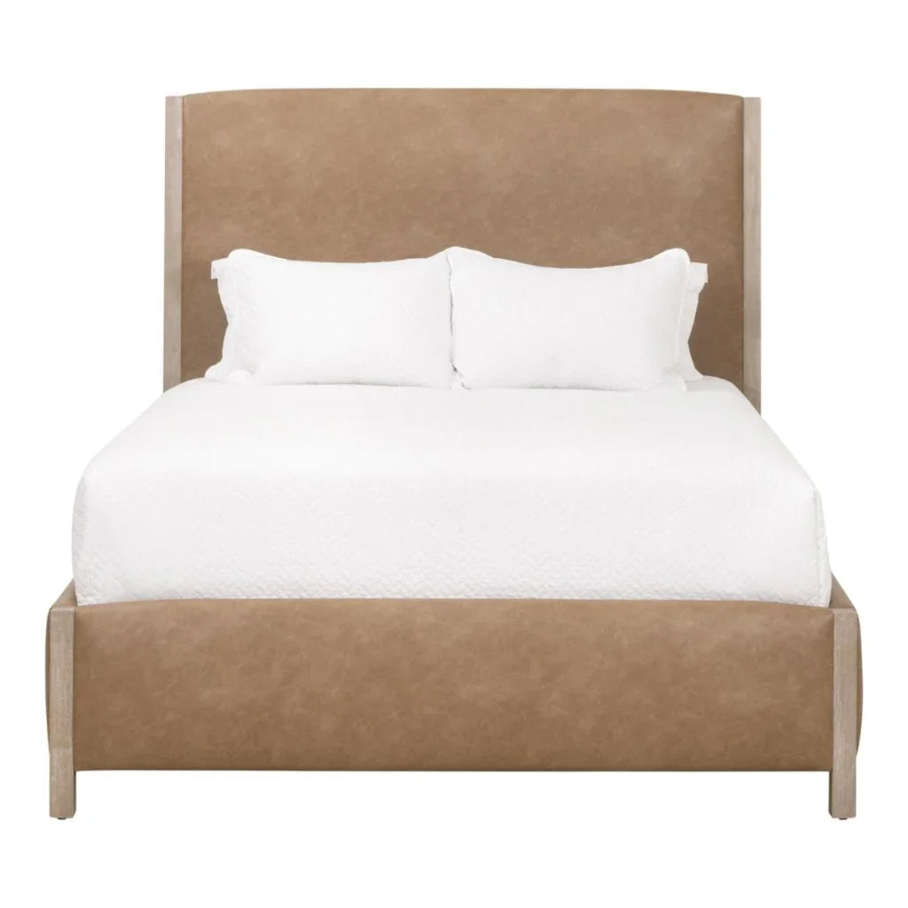 Emmett Vegan Leather Modern Bed - LOOMLAN - Essentials For Living - Beds