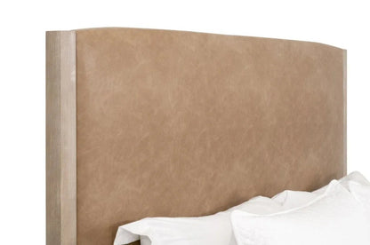 Emmett Vegan Leather Modern Bed - LOOMLAN - Essentials For Living - Beds