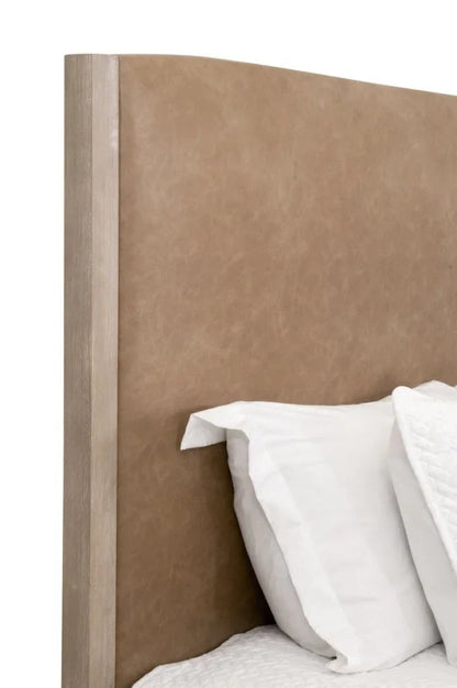 Emmett Vegan Leather Modern Bed - LOOMLAN - Essentials For Living - Beds