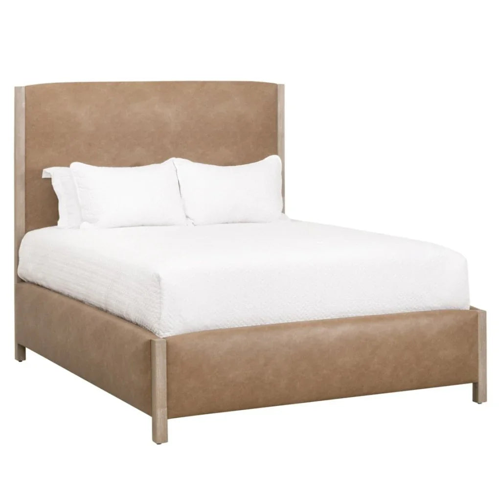 Emmett Vegan Leather Modern Bed - LOOMLAN - Essentials For Living - Beds