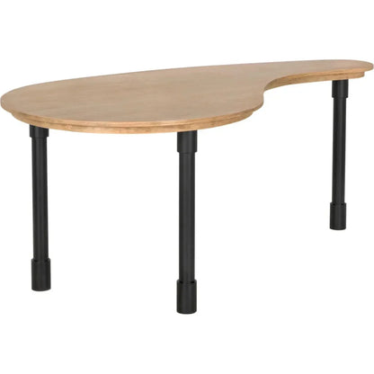 Emory Wood and Steel Desk-Home Office Desks-Noir-LOOMLAN