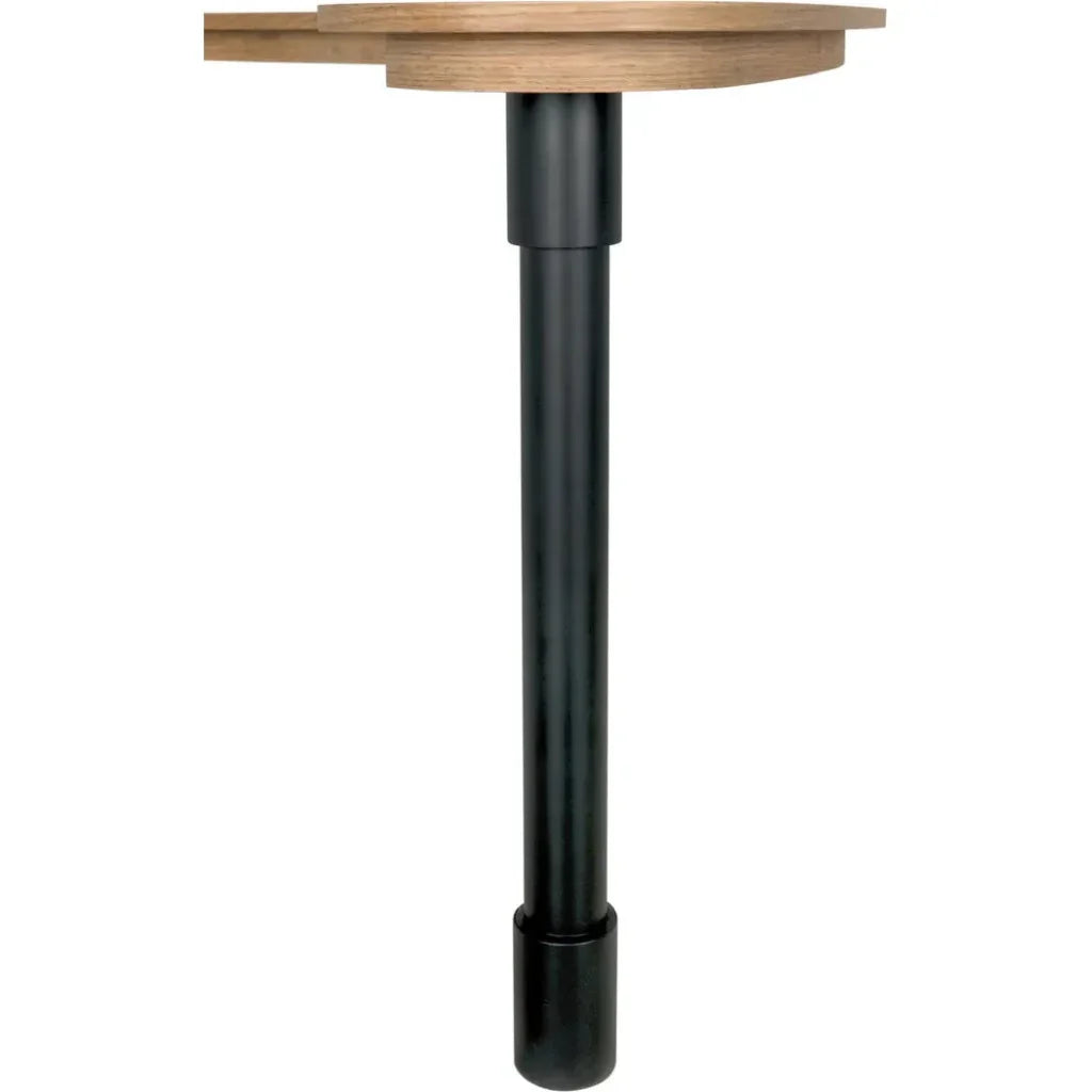 Emory Wood and Steel Desk-Home Office Desks-Noir-LOOMLAN