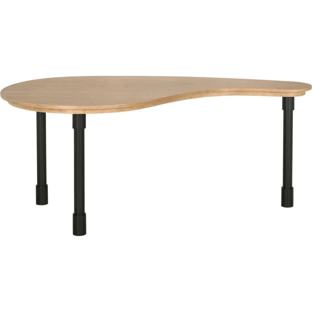 Emory Wood and Steel Desk-Home Office Desks-Noir-LOOMLAN