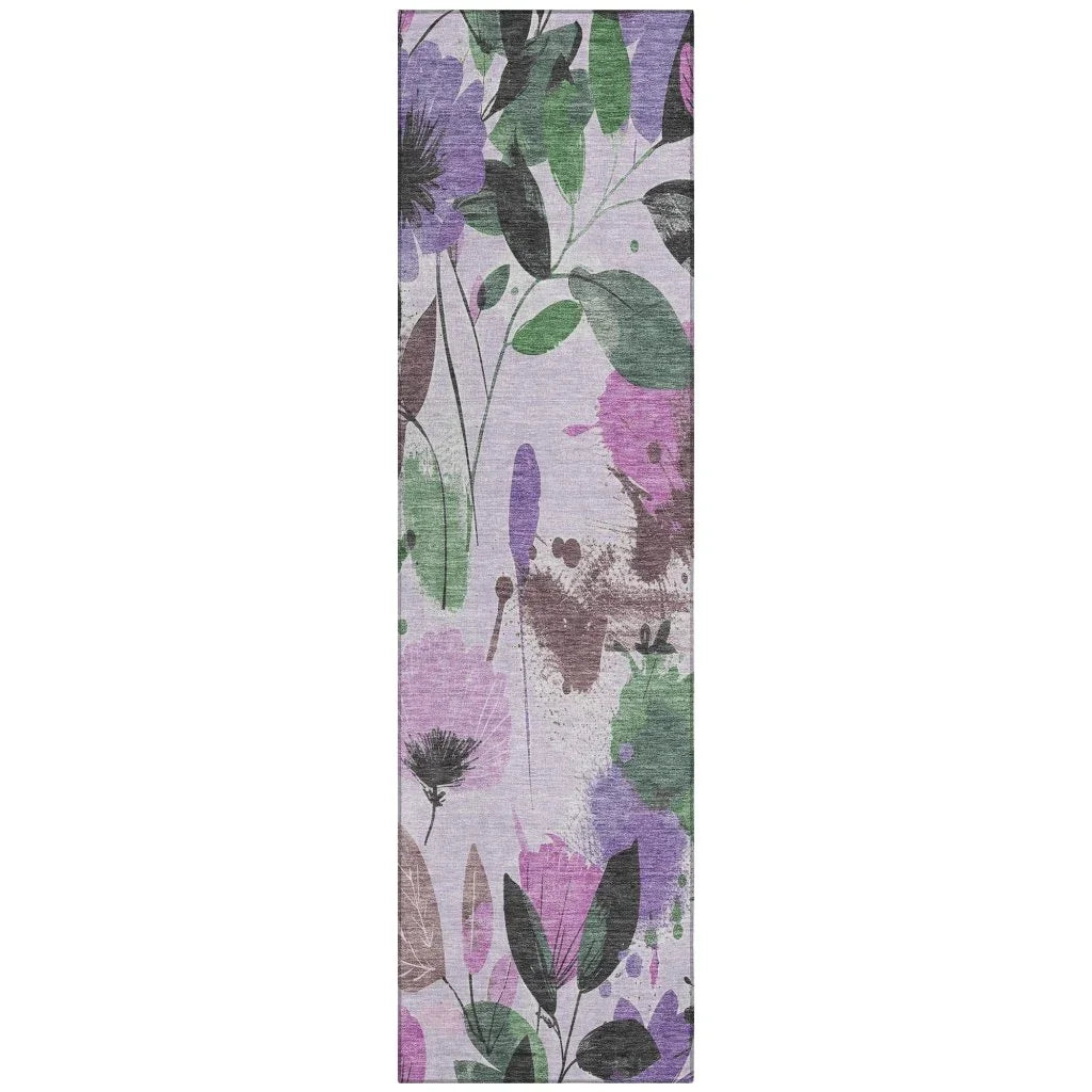 Emperesse Purple Washable Indoor - Outdoor Rug - LOOMLAN - LOOMLAN Rugs - Outdoor Rugs