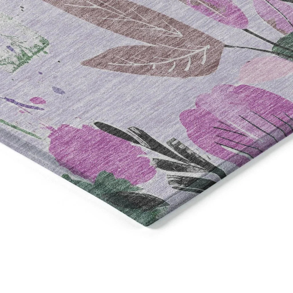 Emperesse Purple Washable Indoor - Outdoor Rug - LOOMLAN - LOOMLAN Rugs - Outdoor Rugs