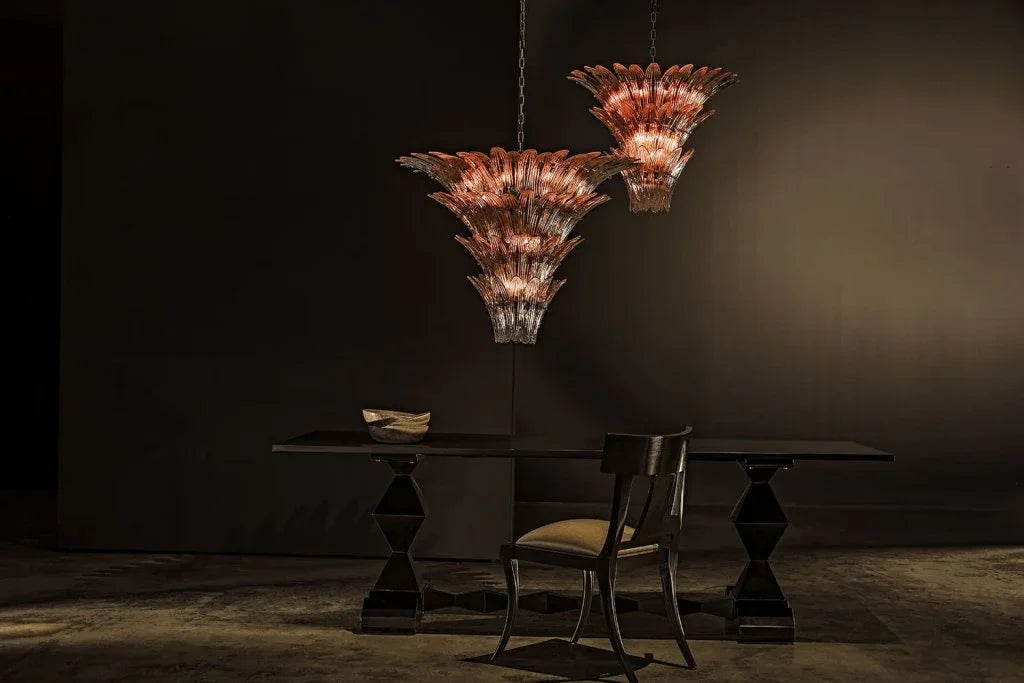 Emperor Industrial Steel Framed Glass Chandelier - LOOMLAN - Noir - Chandeliers