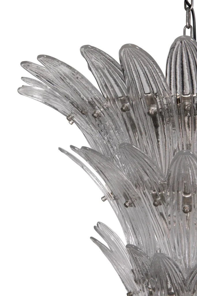 Emperor Industrial Steel Framed Glass Chandelier - LOOMLAN - Noir - Chandeliers