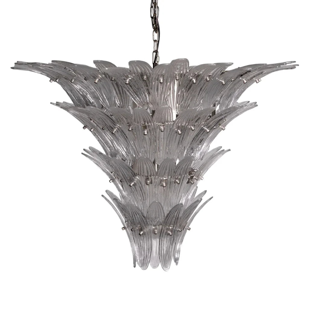 Emperor Industrial Steel Framed Glass Chandelier - LOOMLAN - Noir - Chandeliers