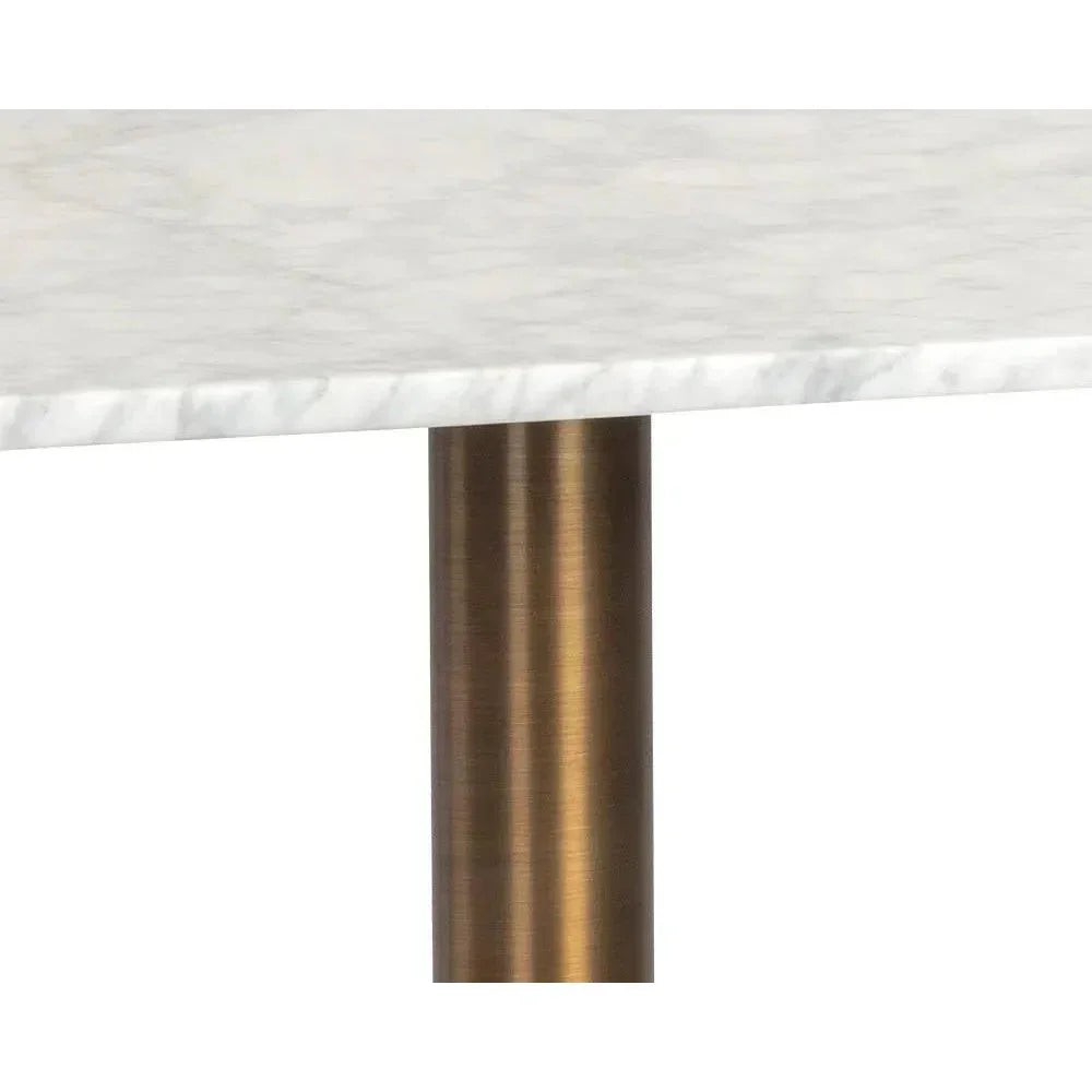 Enco Marble Top Square Bistro Table-Dining Tables-SUNPAN-LOOMLAN