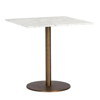 Enco Marble Top Square Bistro Table-Dining Tables-SUNPAN-30"D-LOOMLAN