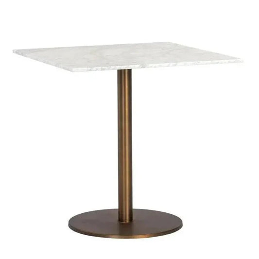 Enco Marble Top Square Bistro Table-Dining Tables-SUNPAN-30"D-LOOMLAN