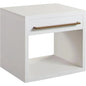 Encore Solid Wood 1 - Drawer End Table White - LOOMLAN - Diamond Sofa - Side Tables