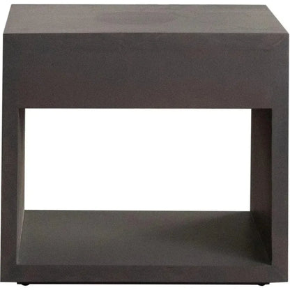 Encore Solid Wood 1 - Drawer End Table in Grey - LOOMLAN - Diamond Sofa - Side Tables