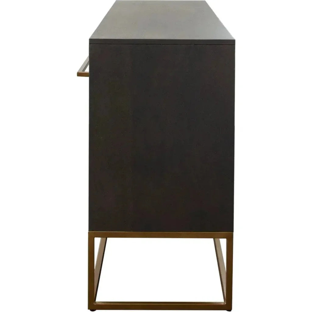 Encore Solid Wood 3 - Door Sideboard in Grey - LOOMLAN - Diamond Sofa - Sideboards