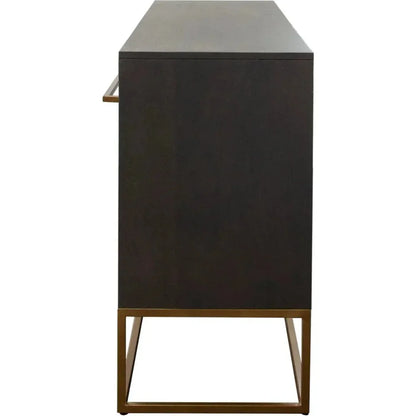 Encore Solid Wood 3 - Door Sideboard in Grey - LOOMLAN - Diamond Sofa - Sideboards