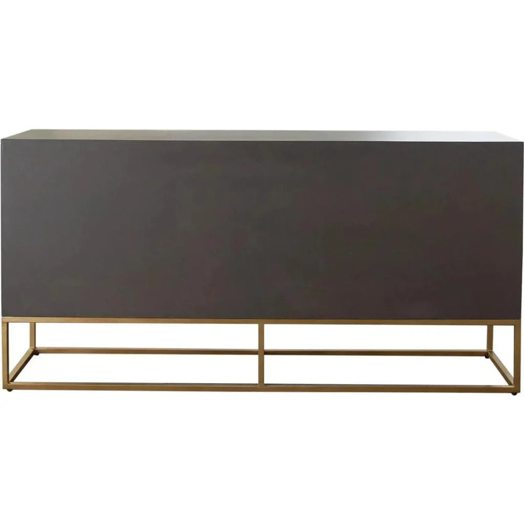 Encore Solid Wood 3 - Door Sideboard in Grey - LOOMLAN - Diamond Sofa - Sideboards