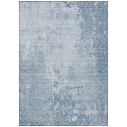 Enoa Blue Washable Indoor - Outdoor Rug - LOOMLAN - LOOMLAN Rugs - Outdoor Rugs