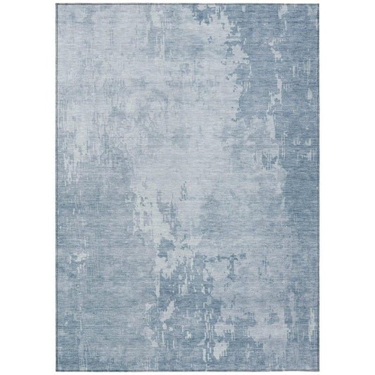 Enoa Blue Washable Indoor - Outdoor Rug - LOOMLAN - LOOMLAN Rugs - Outdoor Rugs