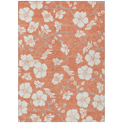 Ensa Coral Washable Indoor-Outdoor Rug-Outdoor Rugs-LOOMLAN Rugs-2'6" x 3'10"-LOOMLAN