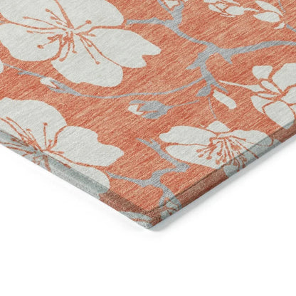 Ensa Coral Washable Indoor-Outdoor Rug-Outdoor Rugs-LOOMLAN Rugs-LOOMLAN