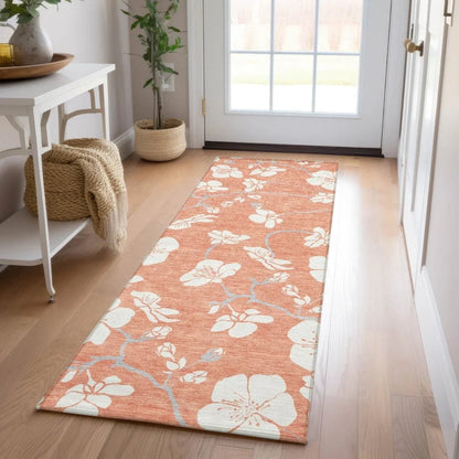 Ensa Coral Washable Indoor-Outdoor Rug-Outdoor Rugs-LOOMLAN Rugs-LOOMLAN