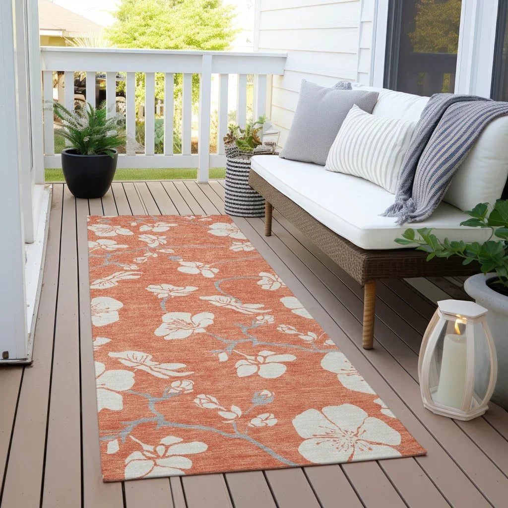 Ensa Coral Washable Indoor-Outdoor Rug-Outdoor Rugs-LOOMLAN Rugs-LOOMLAN
