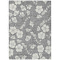 Ensa Gray Washable Indoor-Outdoor Rug-Outdoor Rugs-LOOMLAN Rugs-2'6" x 3'10"-LOOMLAN