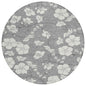 Ensa Gray Washable Indoor-Outdoor Rug-Outdoor Rugs-LOOMLAN Rugs-8' x 8'-LOOMLAN