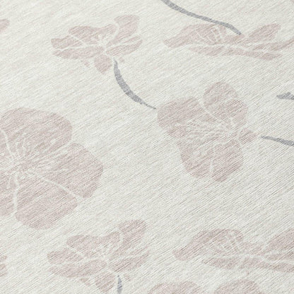 Ensa Ivory Washable Indoor-Outdoor Rug-Outdoor Rugs-LOOMLAN Rugs-LOOMLAN