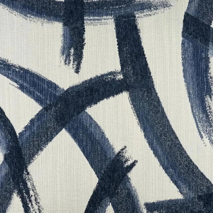 Enso Indigo Abstract Blue Navy Large Throw Pillow - LOOMLAN - D.V. Kap - Throw Pillows