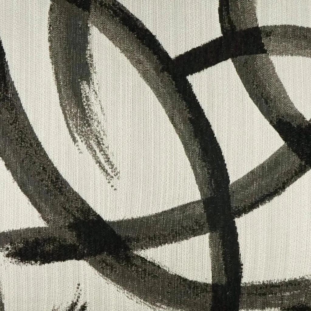 Enso Zinc Abstract Black Grey Large Throw Pillow Insert - LOOMLAN - D.V. Kap - Throw Pillows