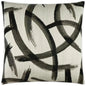 Enso Zinc Abstract Black Grey Large Throw Pillow Insert - LOOMLAN - D.V. Kap - Throw Pillows