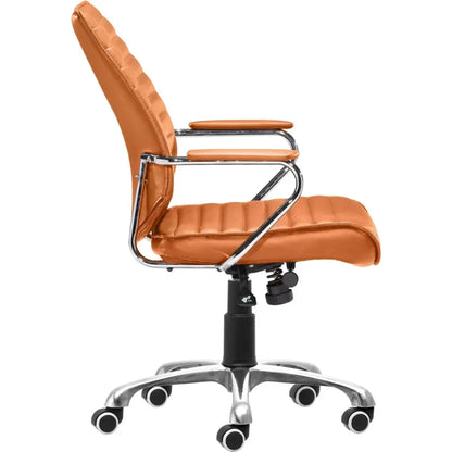 Enterprise Low Back Office Chair Orange-Office Chairs-Zuo Modern-LOOMLAN