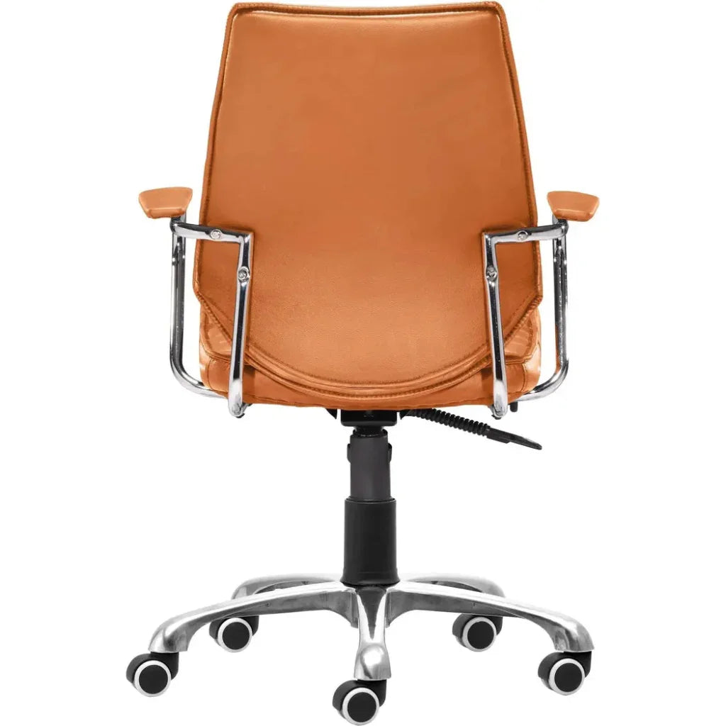 Enterprise Low Back Office Chair Orange-Office Chairs-Zuo Modern-LOOMLAN