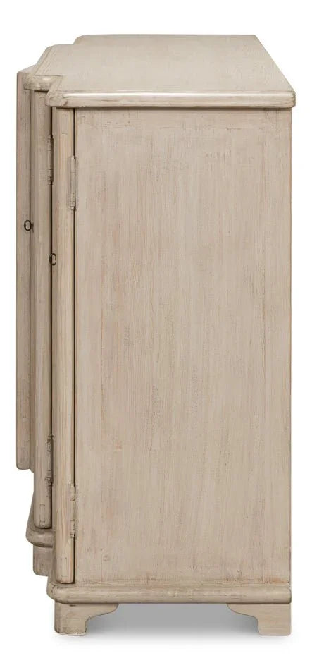 Entree Four Door Wooden Sideboard - LOOMLAN - Sarreid - Sideboards