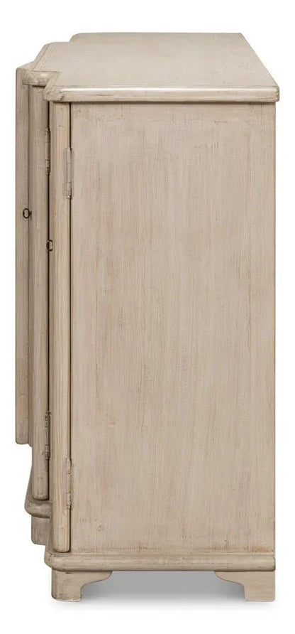 Entree Four Door Wooden Sideboard - LOOMLAN - Sarreid - Sideboards