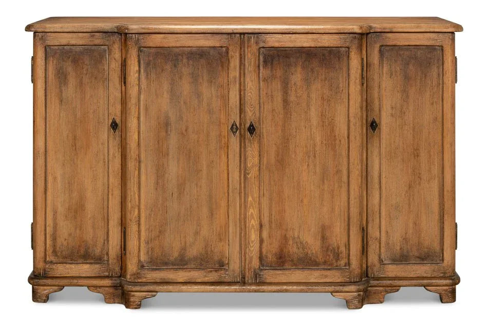 Entree Four Door Wooden Sideboard - LOOMLAN - Sarreid - Sideboards