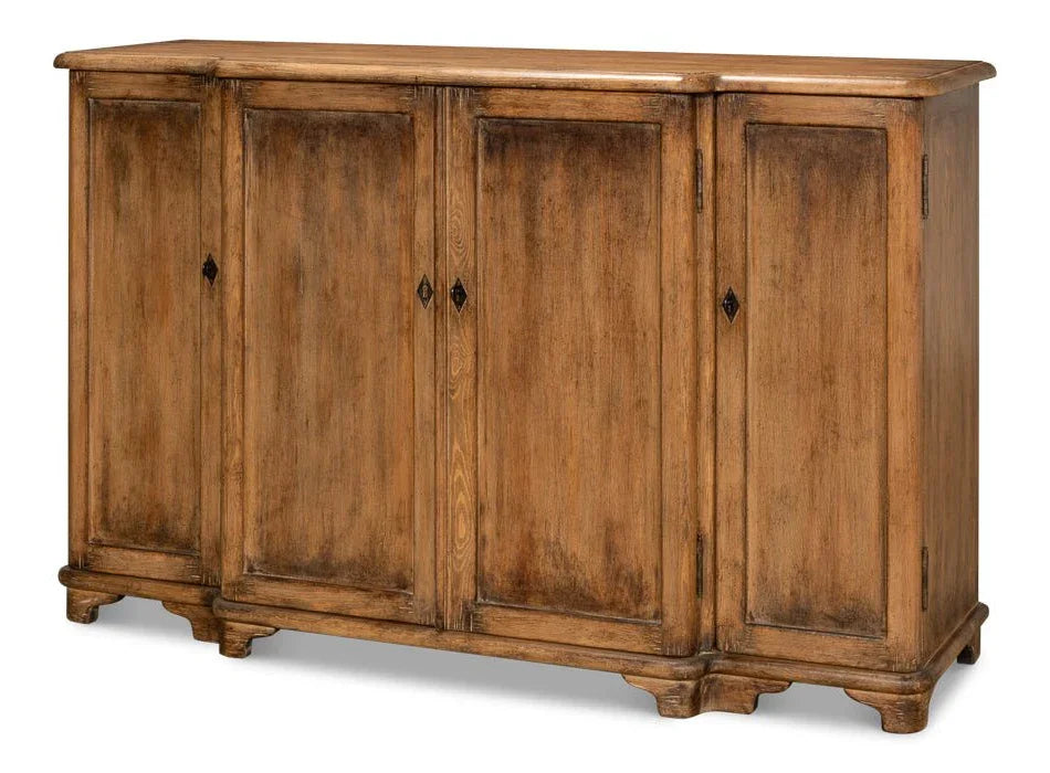 Entree Four Door Wooden Sideboard - LOOMLAN - Sarreid - Sideboards