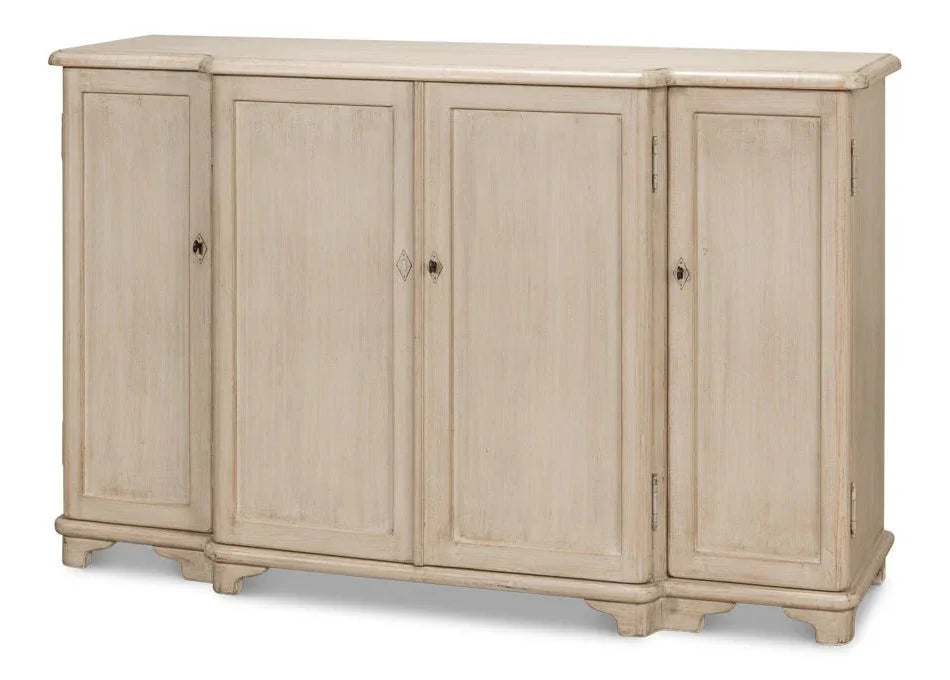 Entree Four Door Wooden Sideboard - LOOMLAN - Sarreid - Sideboards