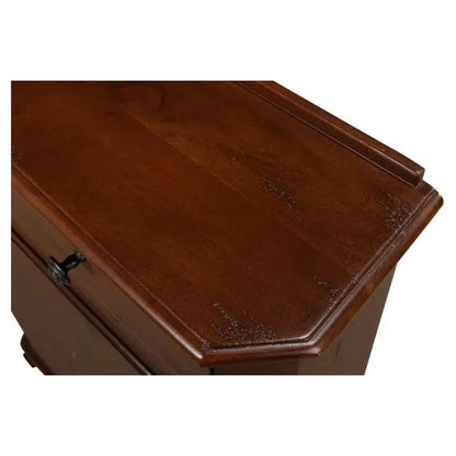 Entryway Slim Dante Hall Cabinet Walnut - LOOMLAN - Sarreid - Bookcases