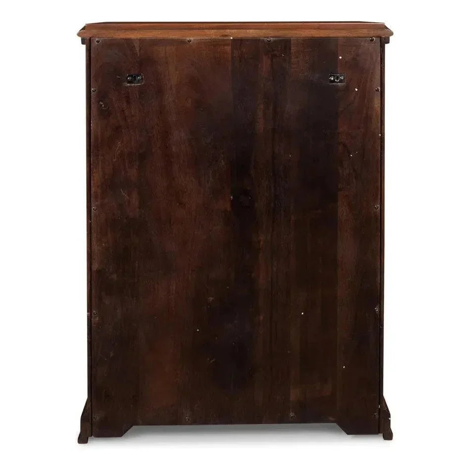 Entryway Slim Dante Hall Cabinet Walnut - LOOMLAN - Sarreid - Bookcases