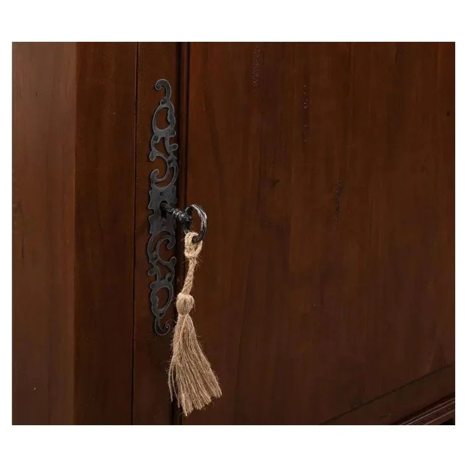 Entryway Slim Dante Hall Cabinet Walnut - LOOMLAN - Sarreid - Bookcases