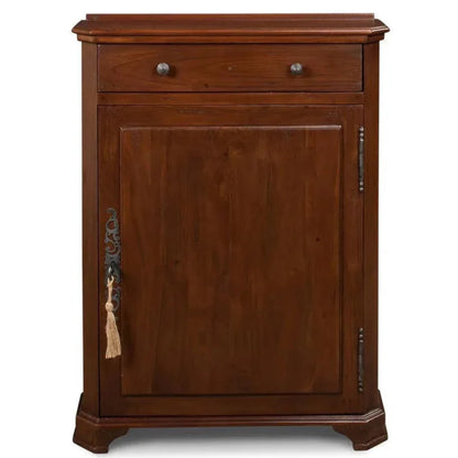 Entryway Slim Dante Hall Cabinet Walnut - LOOMLAN - Sarreid - Bookcases