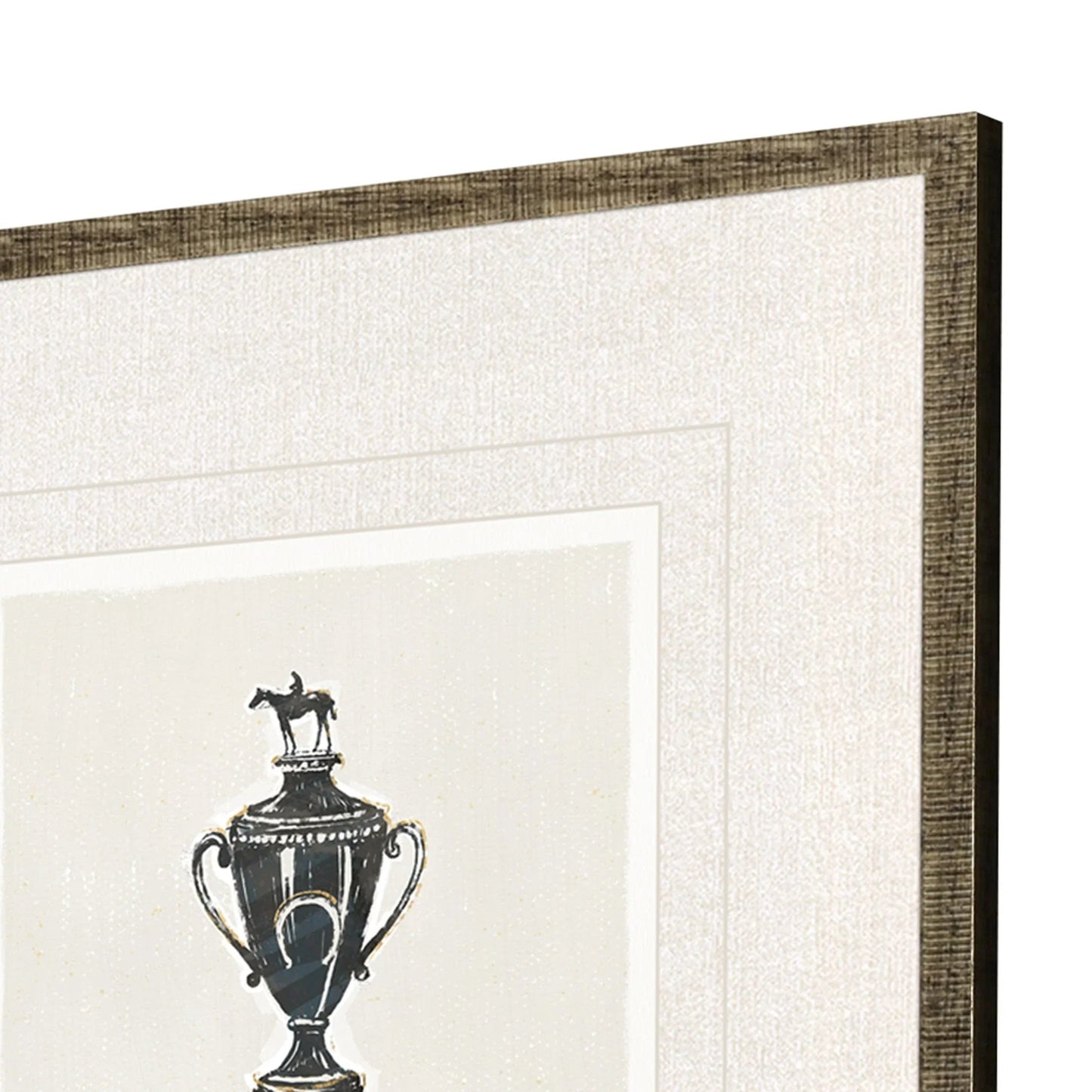 Equestrian Black Framed Wall Art 4PC