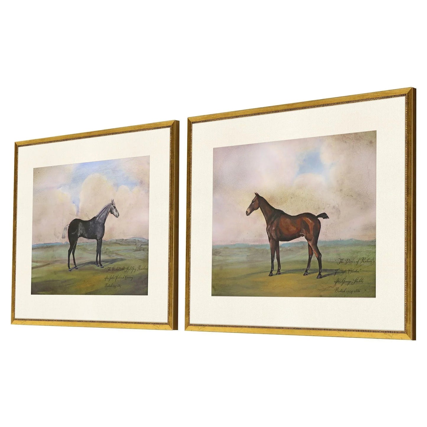 Equestrian Wood Multi Framed Wall Art 2PC