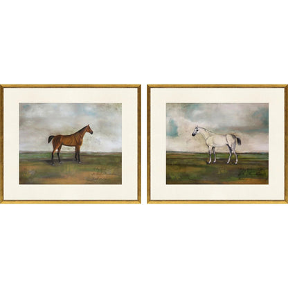 Equestrian Wood Multi Framed Wall Art 2PC